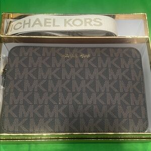 Michael Kors Brown Monogram Sleeve